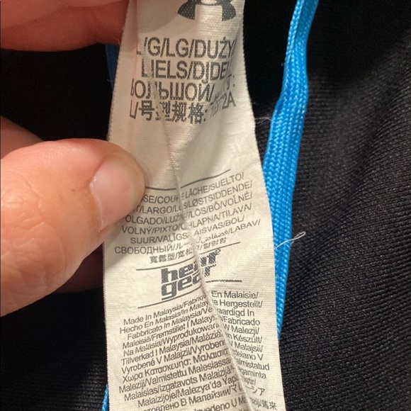 Under Armour Black & Blue Athletic Shorts Size L - Picture 2 of 6